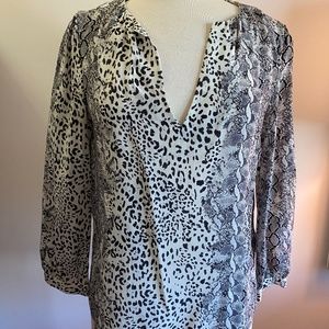 JOIE silk leopard shirt